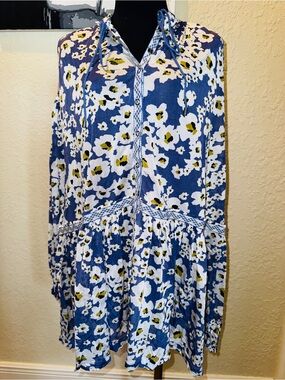 Free People Love Letter Tunic - Size Small - Rain Combo 💜 Oversized